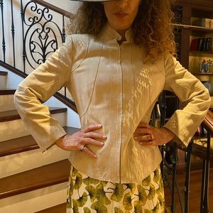 Yansi Fugel washable pig suede zipper jacket